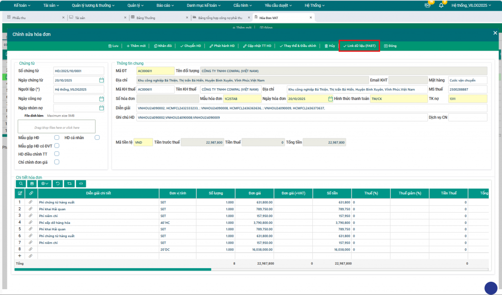 giải pháp kế toán cho doanh nghiệp logistics trên nền tảng web