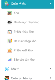 Quản lý kho phụ tùng